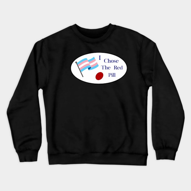 Transgender Flag Sticker Crewneck Sweatshirt by AchillesHelios